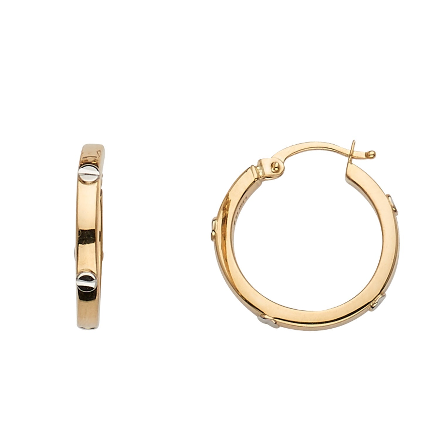 14KY Hoop Earring w/Screw