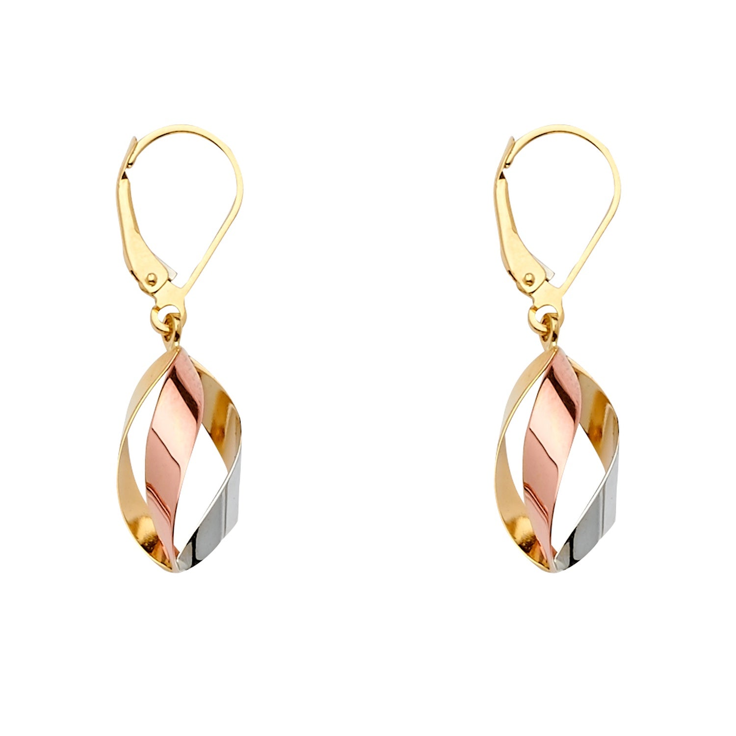 14K 3C Tear Drop type Earring