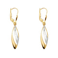 14K 3Color Fancy Dangling Earring