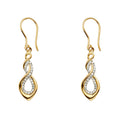 14KY 2Tone Infinity Earring
