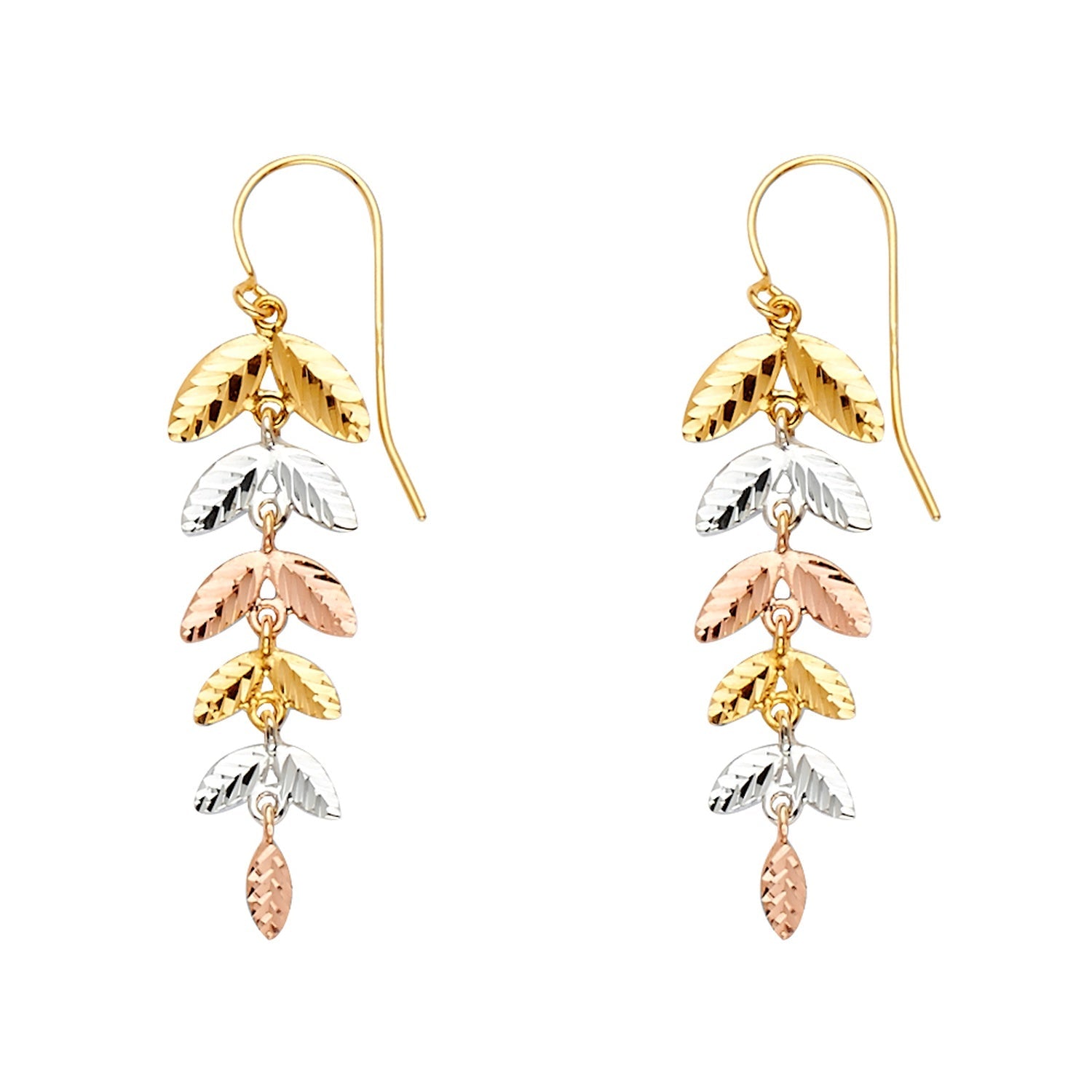 14K 3C Dangling Earring