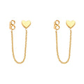 14KY Hanging Chain Earring