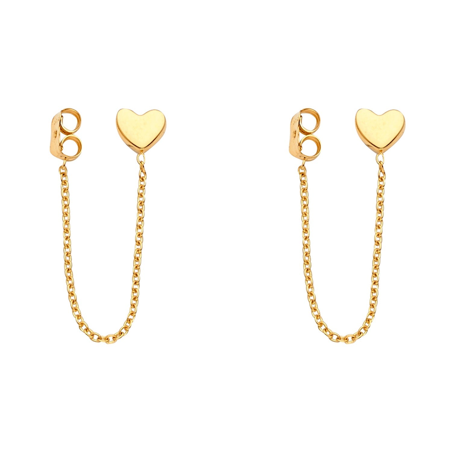 14KY Hanging Chain Earring