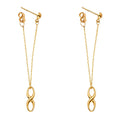 14KY Infinity Hanging Earring