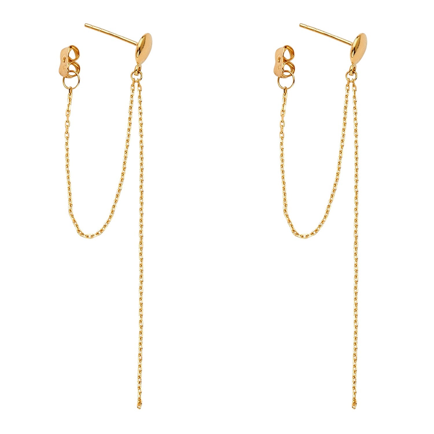 14KY Chain Hanging Earring