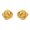 14KY Love Knot Earring w/Push Back