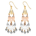 14K 3C Filigree Chandelier Earring