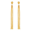 14KY Multi Chain Dangle Earring