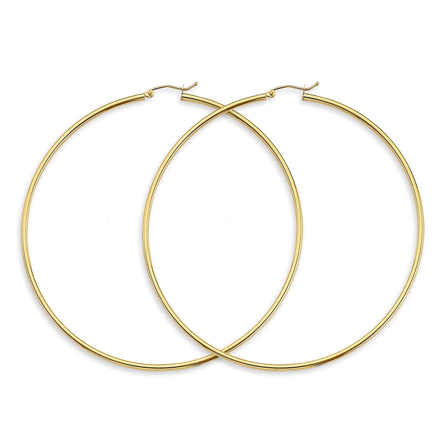14KY 2mm Big RD Tube Polish Hoop