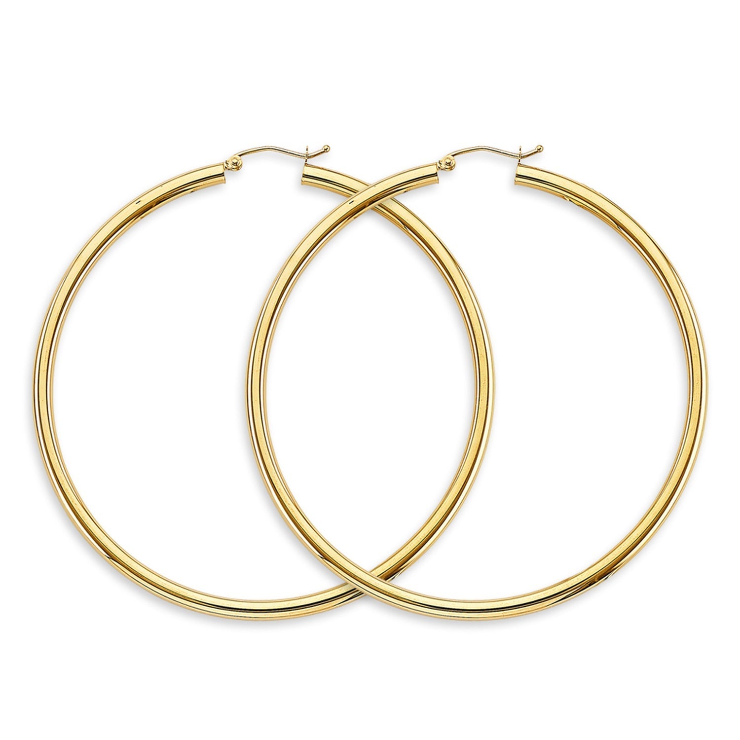 14KY 3mm Big RD Tube Polish Hoop
