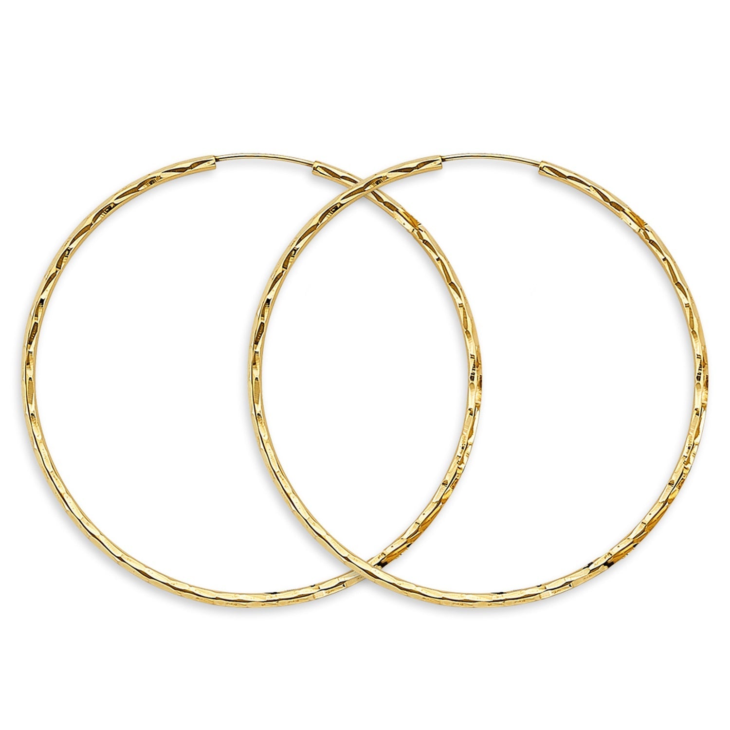 14KY 1.8mm Shiny D.C. Endless Hoop (55mm)