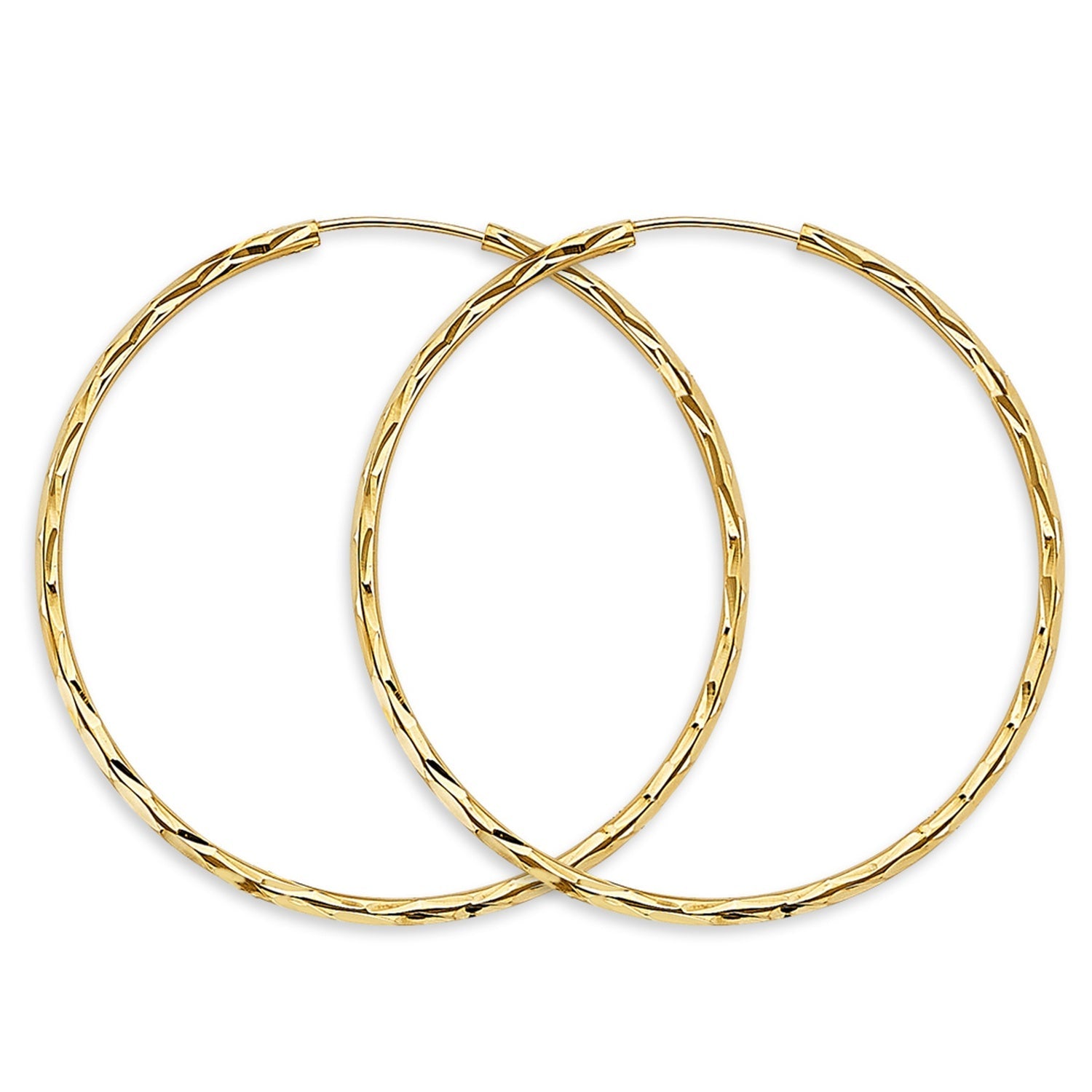 14KY 1.8mm Shiny D.C. Endless Hoop (45mm)