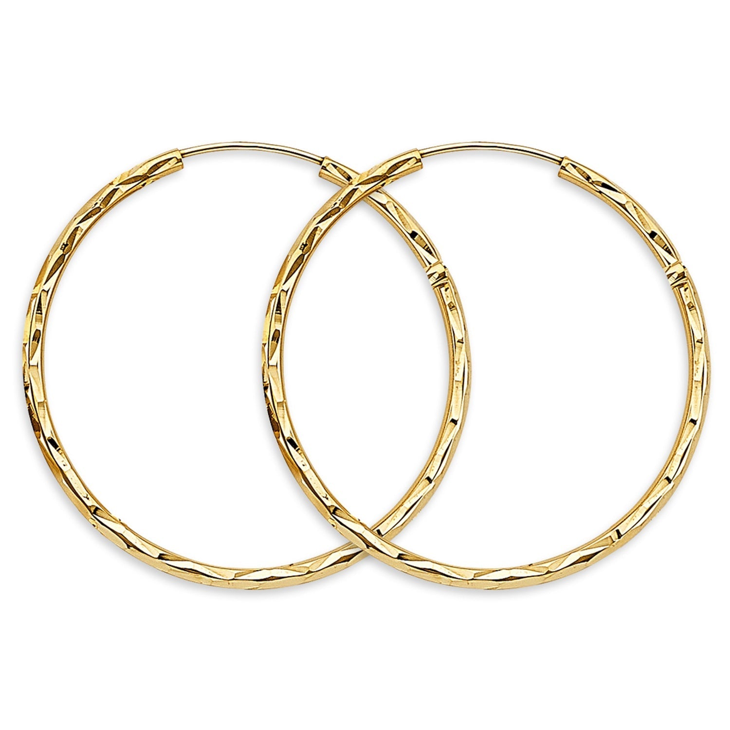 14KY 1.8mm Shiny D.C. Endless Hoop (35mm)