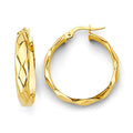 14KY Shiny Hoop Earring