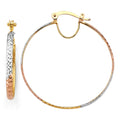 14K 2.2mm 3C D.C. Hoop Earring