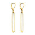 14KY Paperclip Earring (w/ leverback)