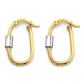 14K 2T U Shape Hoop Earring