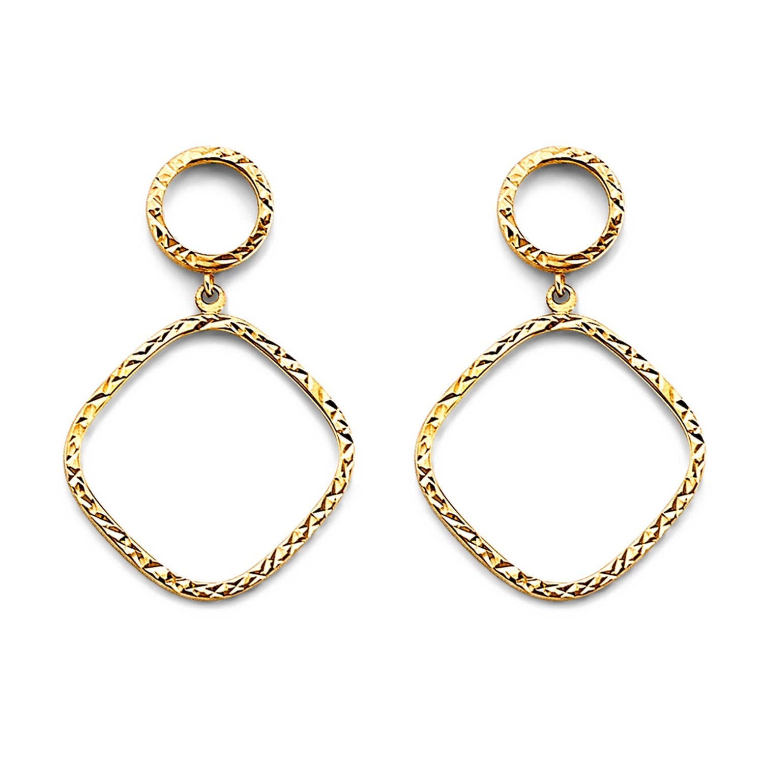 14KY D.C. Dangling Earring