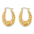 14KY Hollow Hoop Earring