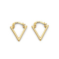 14KY Triangle Shape Hoop Earring