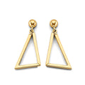 14KY Dangling Triangle Earring