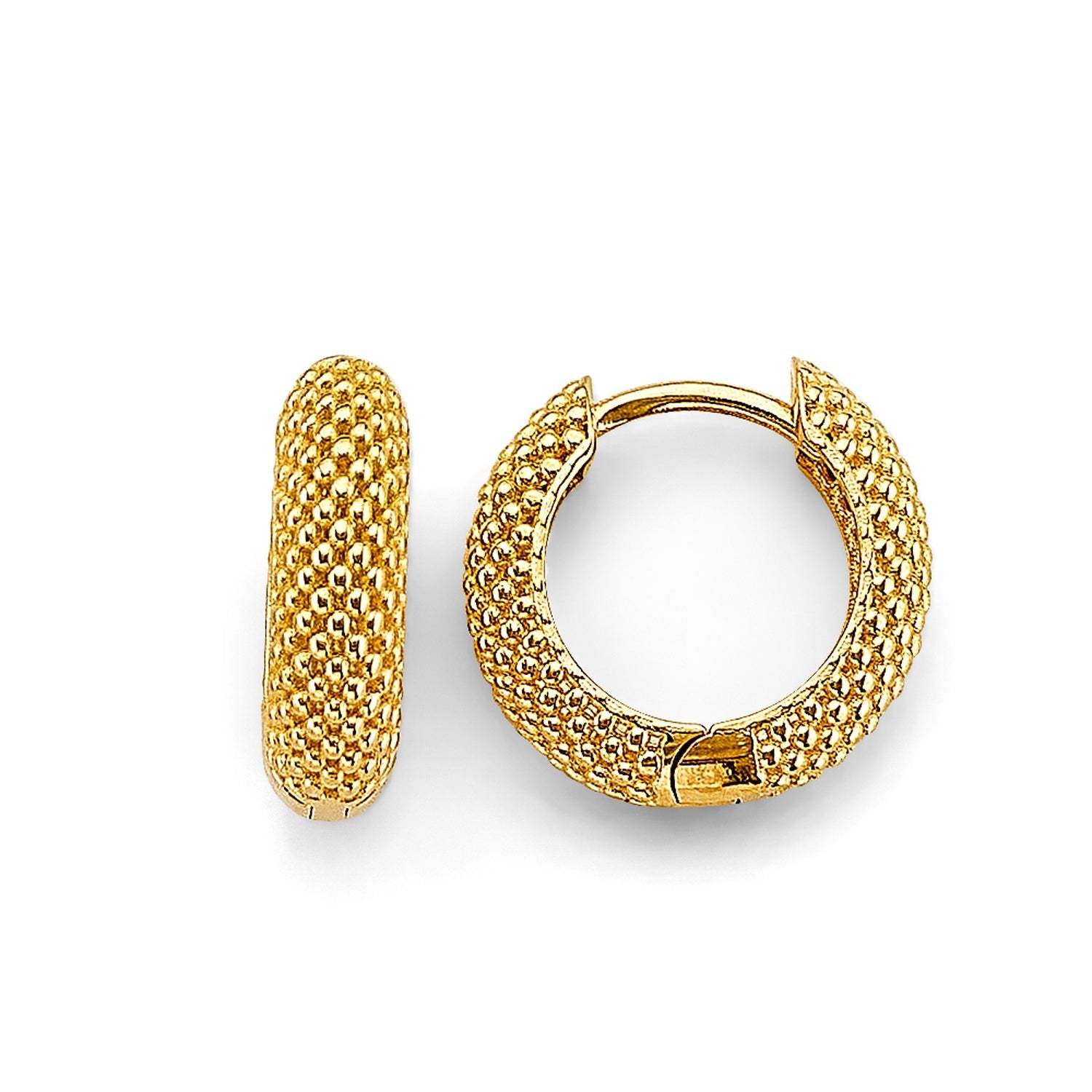 14KY Mesh Huggies Earring