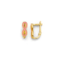14KY Enamel Infinity Huggies