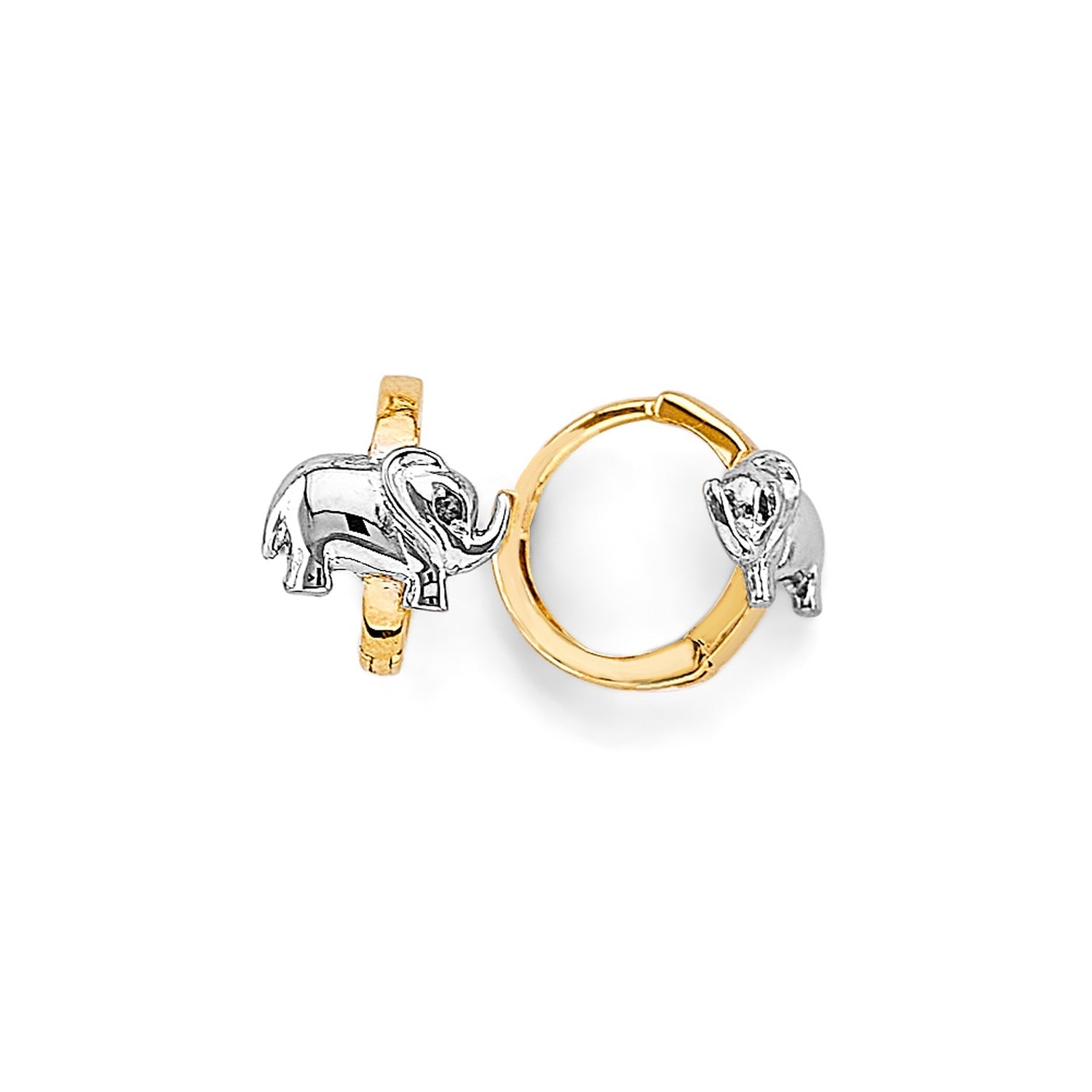 14K 2T Elephant Huggies