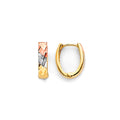14K 3C Huggies Earrings