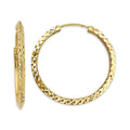14KY D.C. Endless Hoop Earring