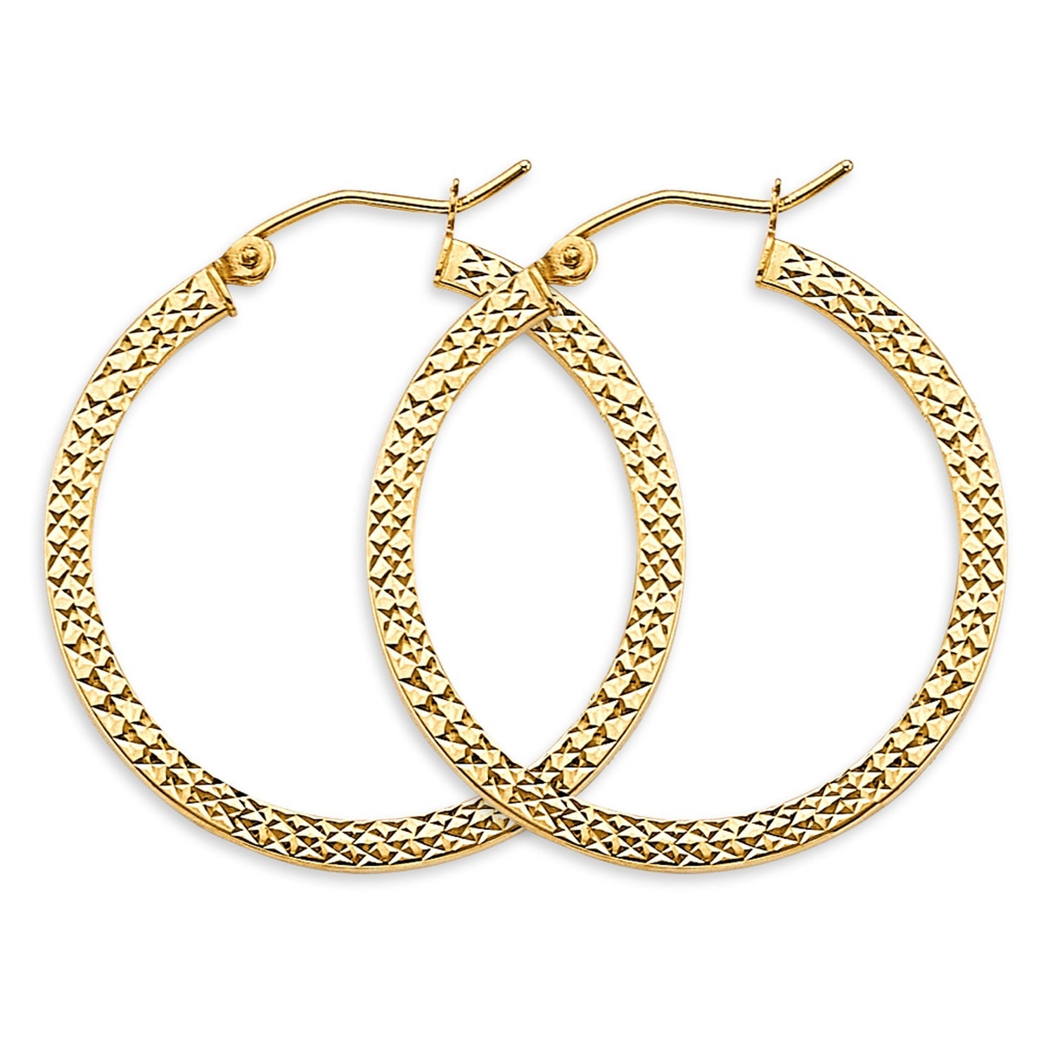 14KY D.C. Hoop Earring