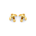 14KY X-Style Push Back Earring