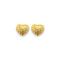 14KY D.C. Heart Push Back Earring
