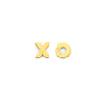 14KY X O Push Back Earring