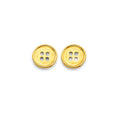 14KY Buttons Push Back Earring
