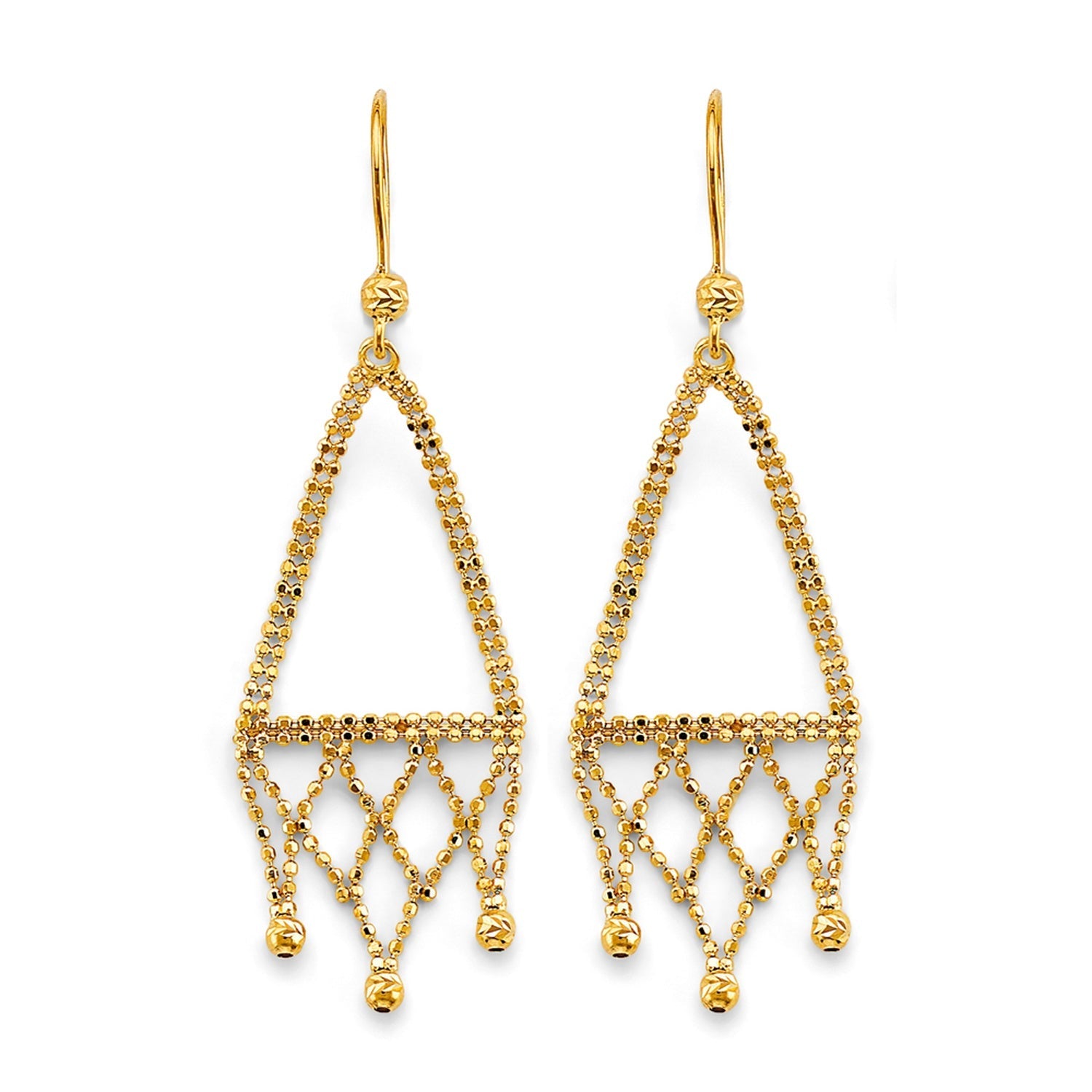 14KY Beaded Earring