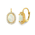14KY CZ Opal Earring / Set