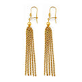 14KY Hanging Rope Chain Earring