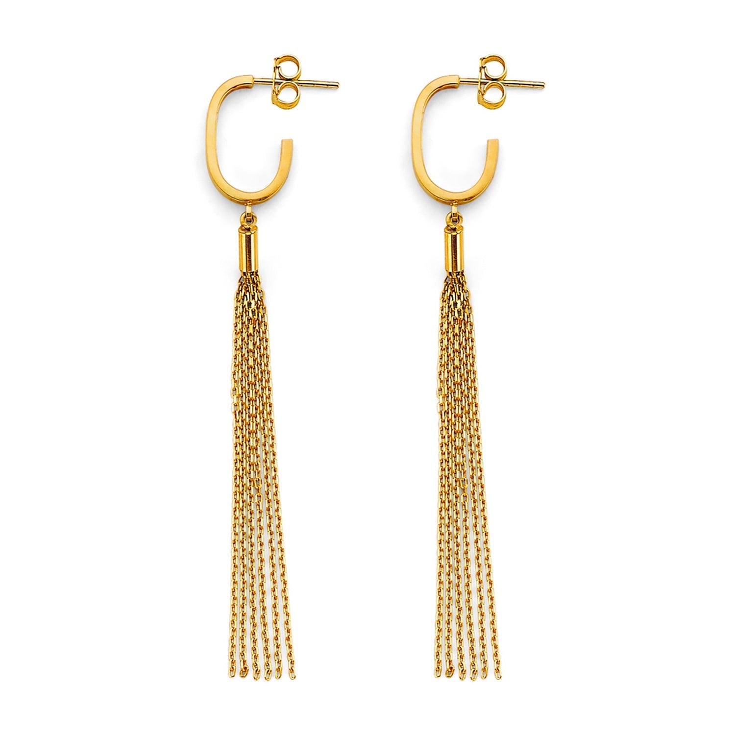14KY Hanging Chain Earring