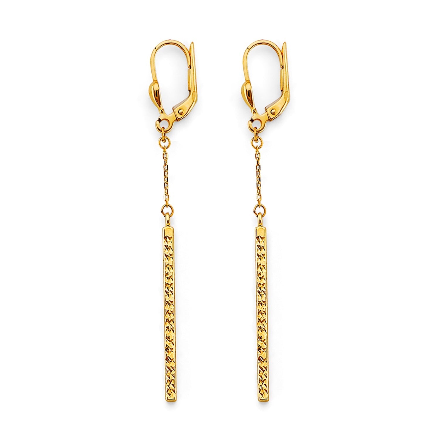14KY Hanging D.C. Bar Earring