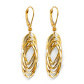 14KY Hanging Hollow Tube Earring