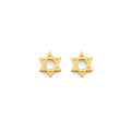 14KY Star of David Push Back Earring