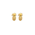 14KY CZ Pineapple Push Back Earring