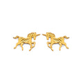 14KY Horse Push Back Earring