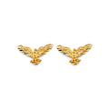 14KY Eagle Push Back Earring