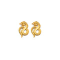 14KY Snake Push Back Earring