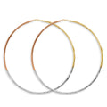 14K 3C 1.5mm Faceted RD Hoop (65mm)