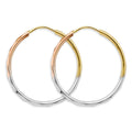 14K 3C 1.5mm Faceted RD Hoop (25mm)