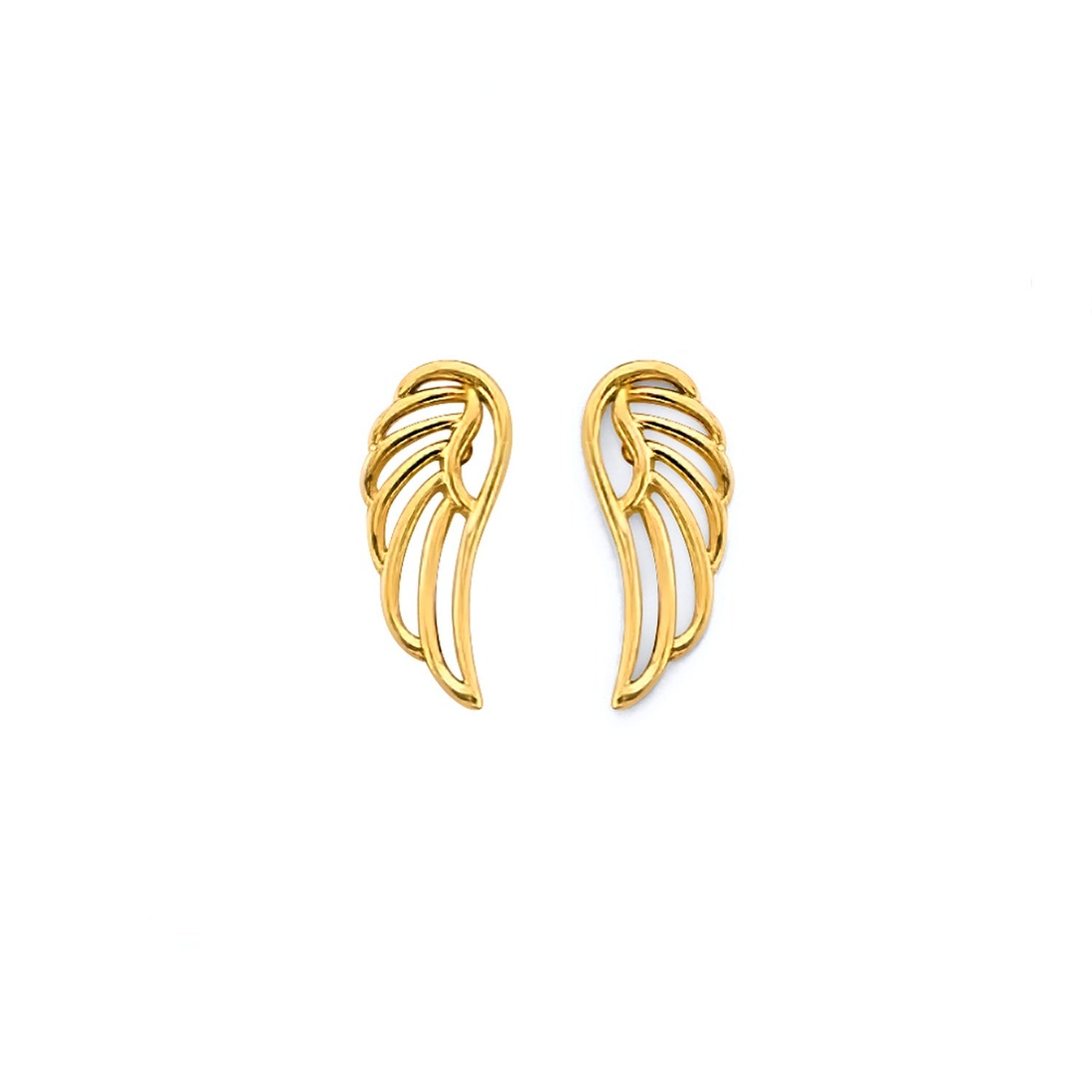 14KY Wing Push Back Earring
