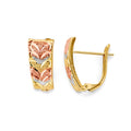 14K 3C Half Huggies Earring